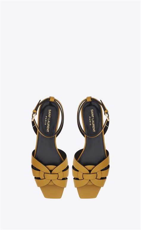 ysl tribute sandals flat